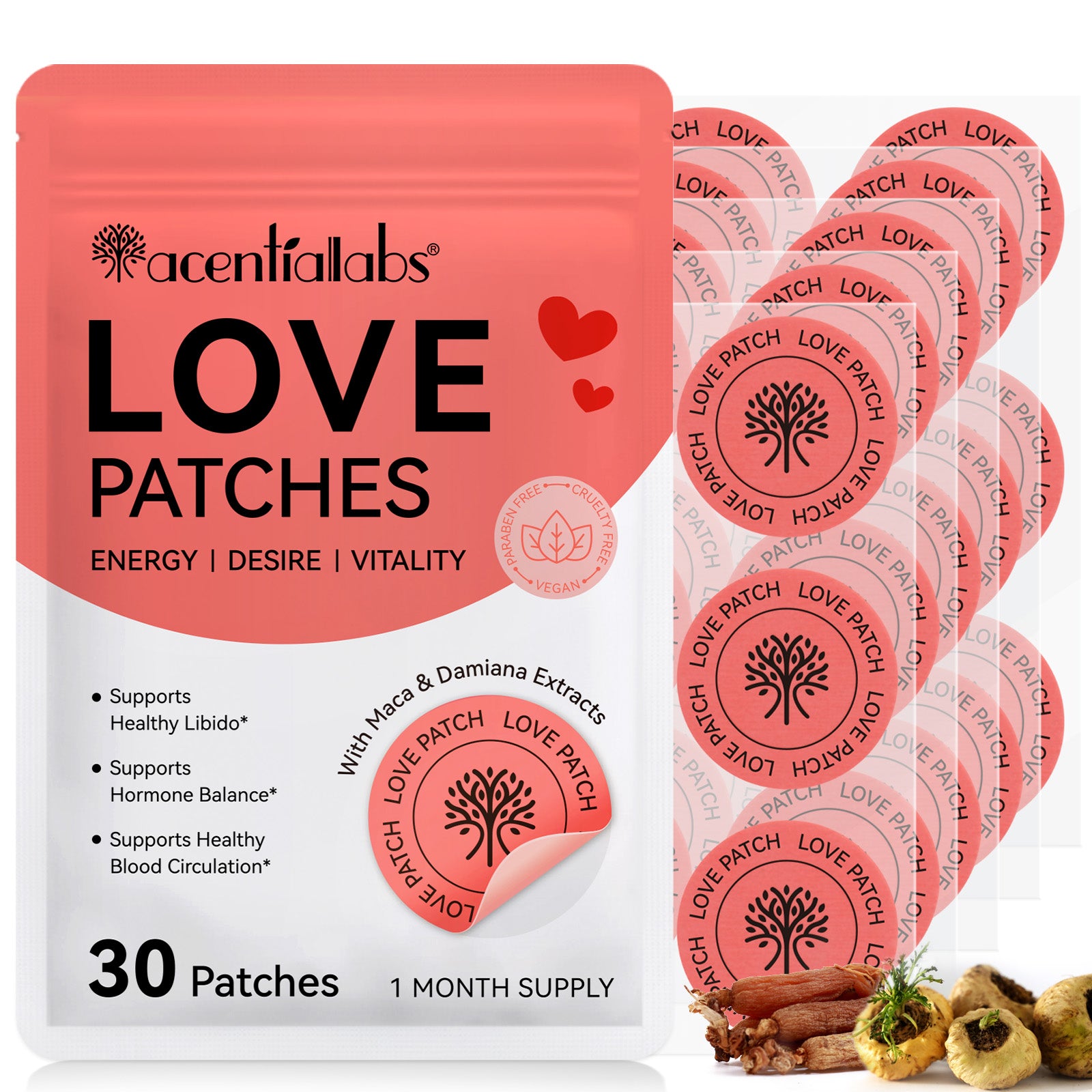 Liebespflaster - Love Patches, 30 Pflaster, Monatspackung