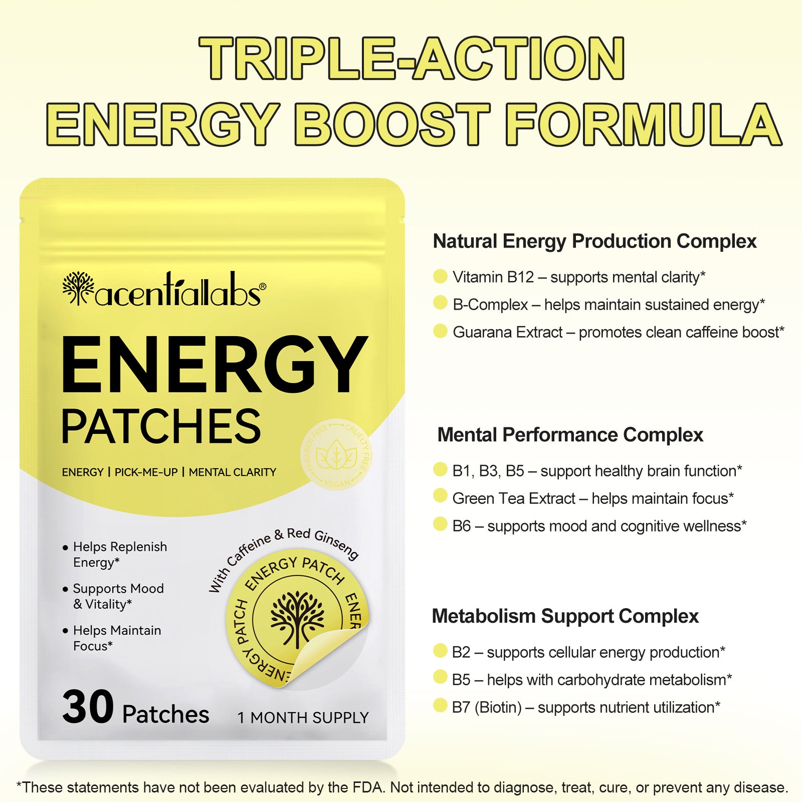 Energiepflaster, Energy Patches, 30 Pflaster, Monatspackung