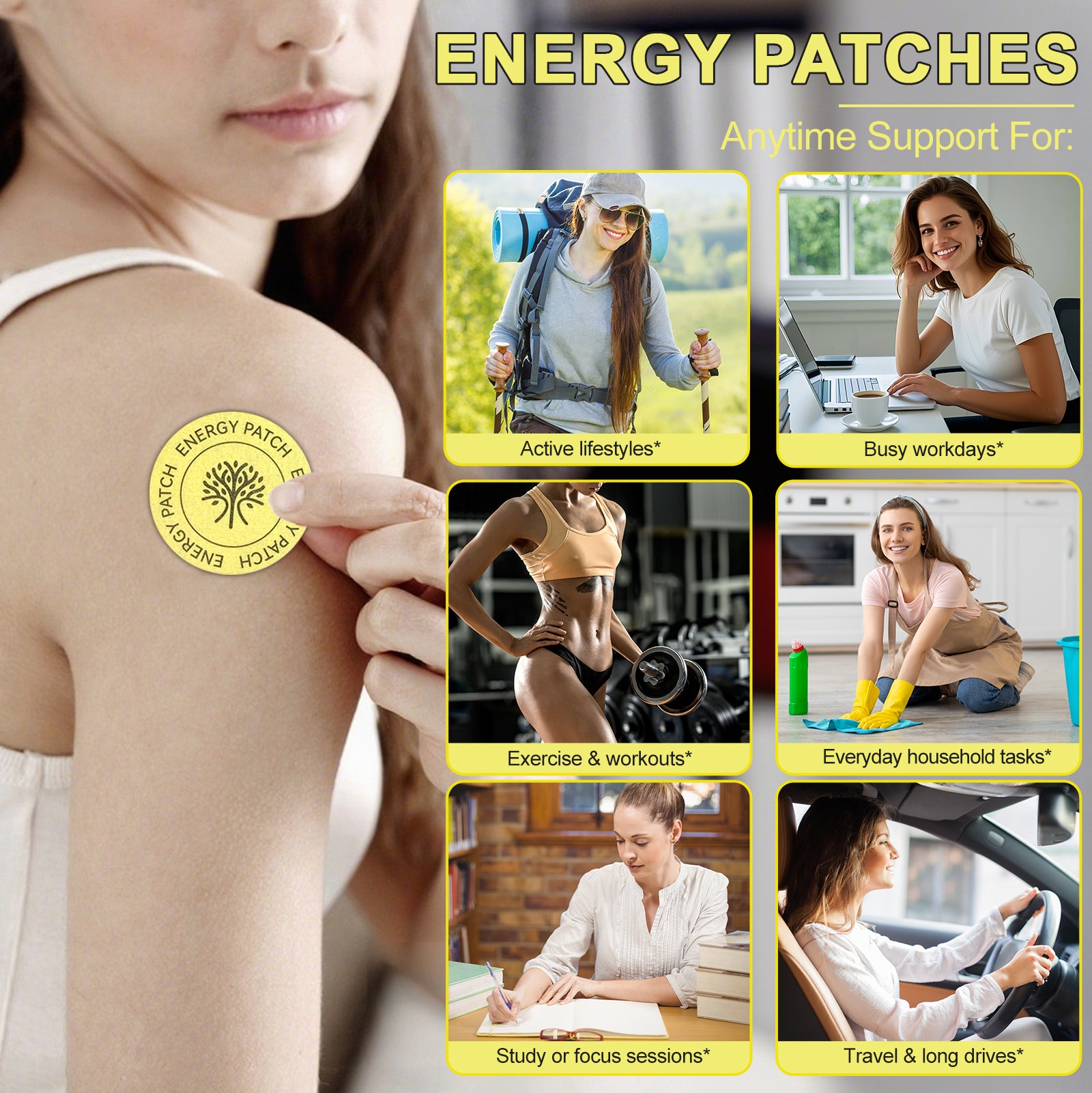 Energiepflaster, Energy Patches, 30 Pflaster, Monatspackung